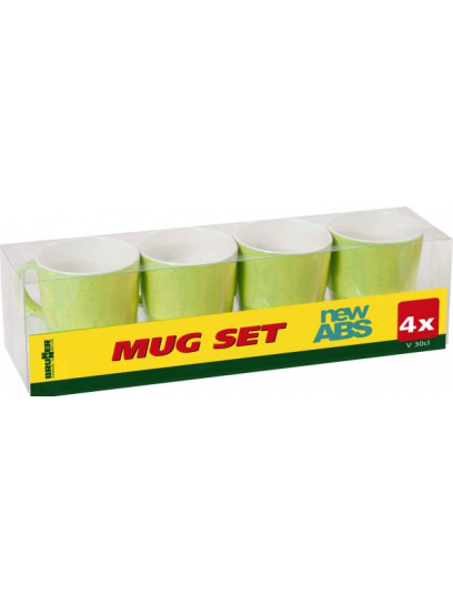 Kubki z melaminy Mug Set Spectrum Lime 300 ml 4 szt. - Brunner