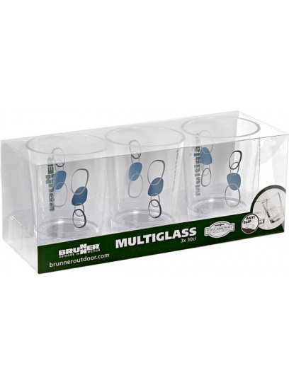 Szklanki Set Multiglass Cascade SAN 300 ml 3 szt. - Brunner