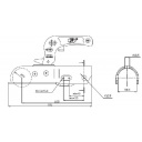 Zaczep kulowy 2000 Ø50 rozs. 40-50 pionowo/poziomo - Steelpress