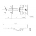 Zawias nierdzewny zwn-02.115a