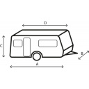 Pokrowiec na przyczepę kempingową Caravan Cover 12M 650-700 - Brunner