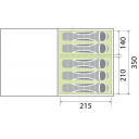 Namiot rodzinny pompowany 5 osobowy Paraiso 5 A.I.R. TECH - Brunner