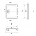 Drzwiczki serwisowe, 1070x300 mm - Dometic