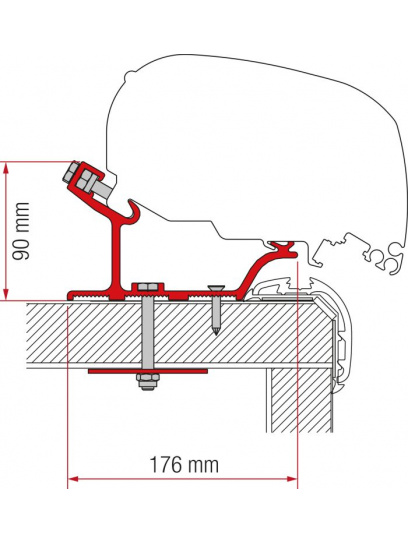 Adapter do markizy F80/F65 Carthago Malibu 450 - Fiamma