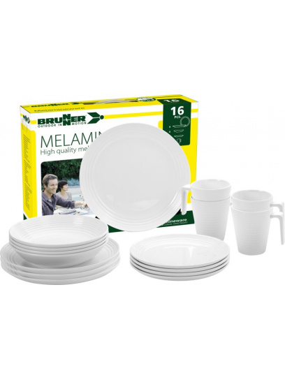 Zestaw obiadowy z melaminy Melamine Set Spherica  - Brunner