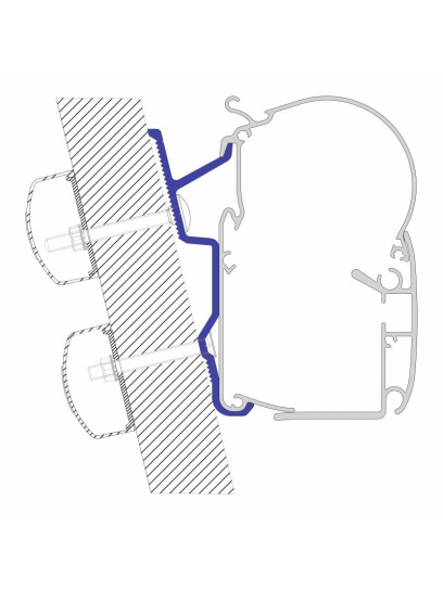 Adapter do markizy ściennej Serii 5 Ducato/Jumper/Boxer H3 3,5 m - Dometic