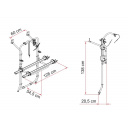Bagażnik rowerowy Carry-Bike Mercedes Vito/Marco Polo 1996-2003 - Fiamma