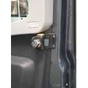 Zamki bezpieczeństwa do kabiny Mercedes Sprinter od 2018 + zabezpieczenie drzwi HEOSystem srebrny - HEOSolution
