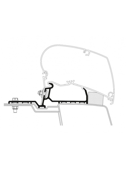 Adapter do markizy dachowej Renault Master / Opel Movano przed 2022 - Thule