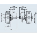 Piastobęben 2361AB Plus 1800 kg 112x5 (para) V-Proof - Alko