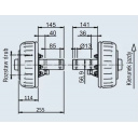 Piastobęben 2361AB Plus 1800 kg 112x5 (para) - Alko