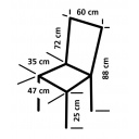 Krzesło plażowe Beach Chair Marbella Lime - EuroTrail