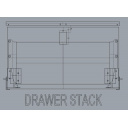 Zamek meblowy do drzwi zatrzaskowy 59x36 mm czarny